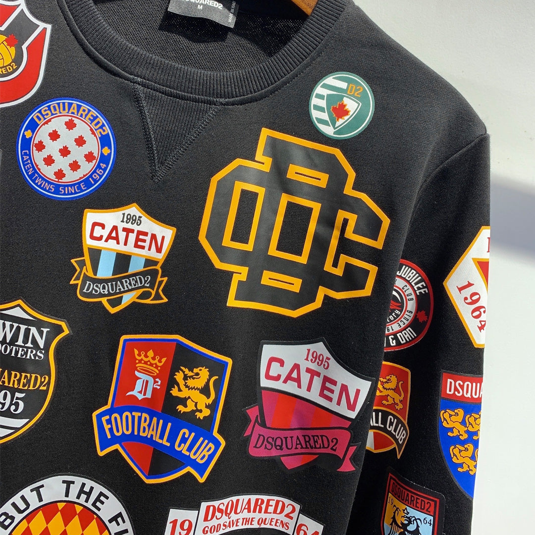 Dsquared2 Stamp Cotton Sweatshirt — Archive Aesthetic, Luxury Craft