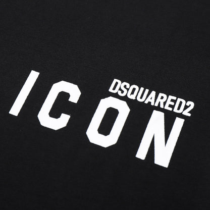 Dsquared2 ICON Sleeve Stripe Cotton T-Shirt – 100% Cotton Unisex Tee | Black & White
