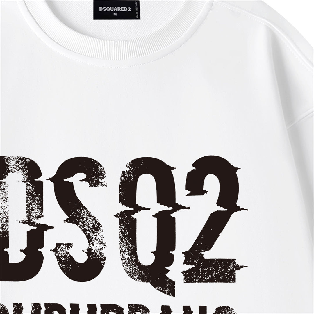 Dsquared2 Font Logo Cotton Sweatshirt — The Typography Is the Statement