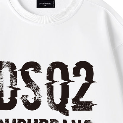 Dsquared2 Font Logo Cotton Sweatshirt — The Typography Is the Statement