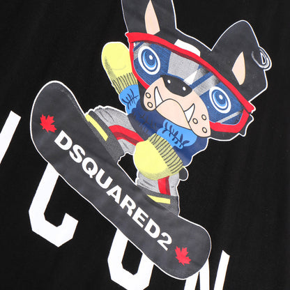 Dsquared2 Skateboard ICON Cotton T-Shirt – 100% Cotton Unisex Tee | Black & White