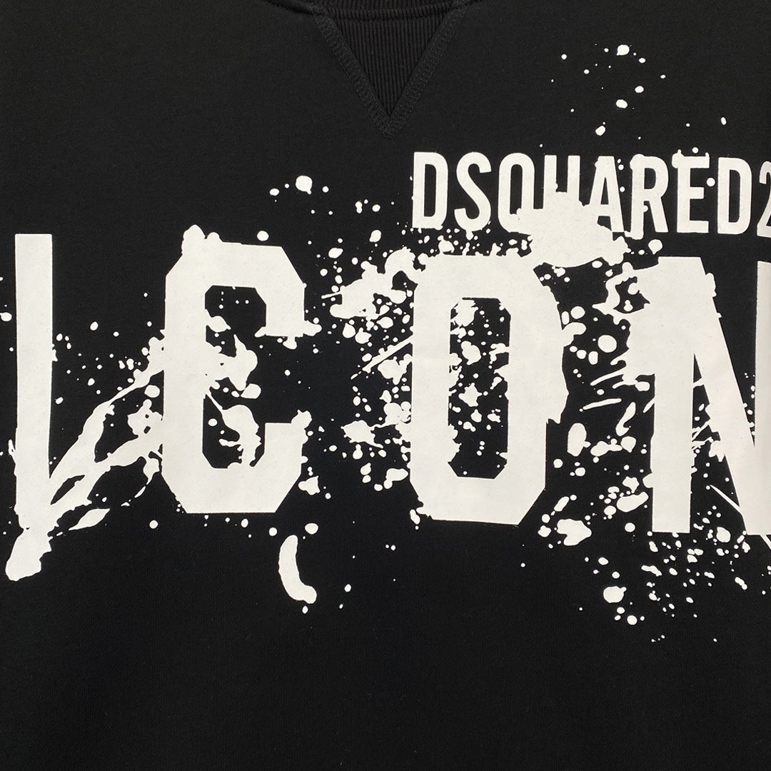 Dsquared2 Paint ICON Cotton Sweatshirt — Two Icons, One Canvas