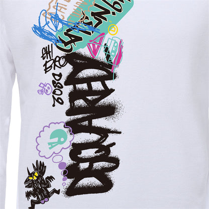 Dsquared2 Graffiti Logo Cotton Sweatshirt — From the Wall to the Runway