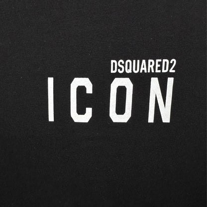 Dsquared2 ICON Shoulder Strap Cotton T-Shirt – 100% Cotton Unisex Tee | White & Black
