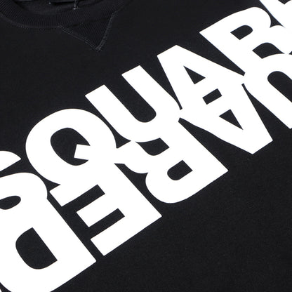 Dsquared2 Diagonal Logo Cotton Sweatshirt — Off-Axis. On Point.