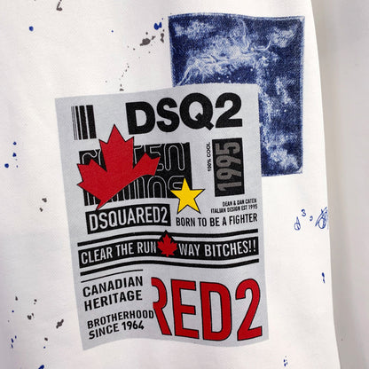 Dsquared2 Graffiti Poster Cotton Sweatshirt — Wear the Wall, Own the Street