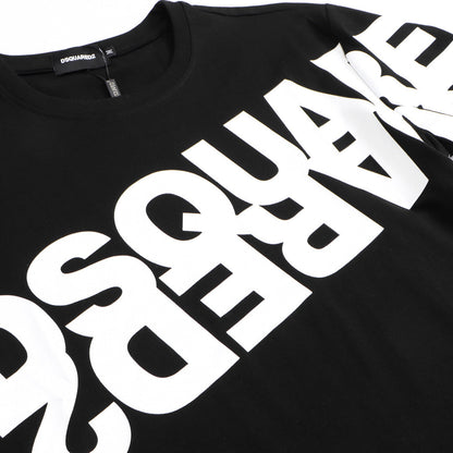 Dsquared2 Diagonal Logo Cotton T-Shirt – 100% Cotton Unisex Tee | Black & White