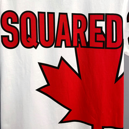 Dsquared2 Maple Leaf Cotton T-Shirt – 100% Cotton Unisex Tee | Black & White