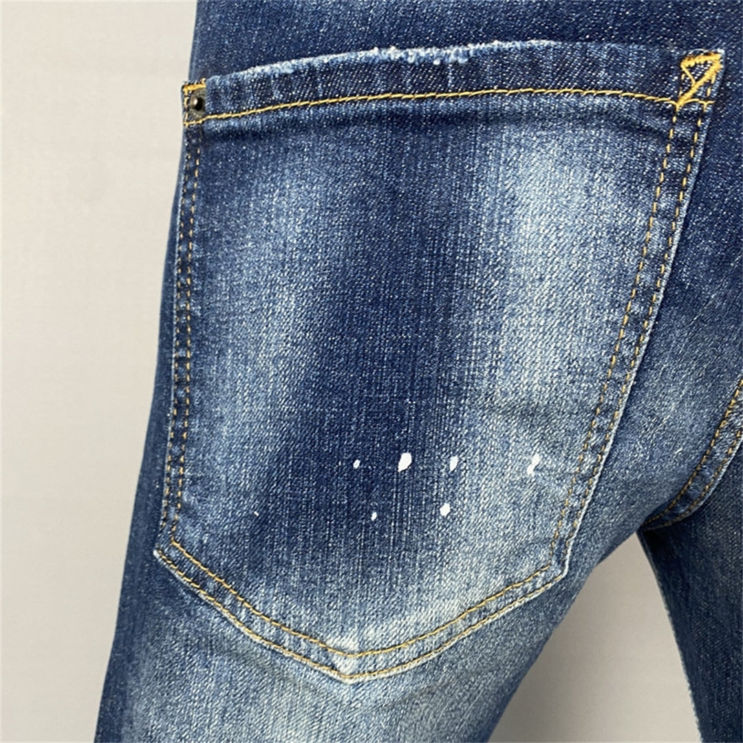 Dsquared2 Men's Slim Fit Logo Jeans — Signature Dark Wash