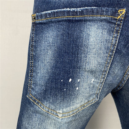 Dsquared2 Men's Slim Fit Logo Jeans — Signature Dark Wash