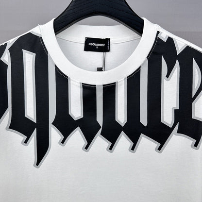 Dsquared2 Logo Shoulder Wrap Cotton T-shirt