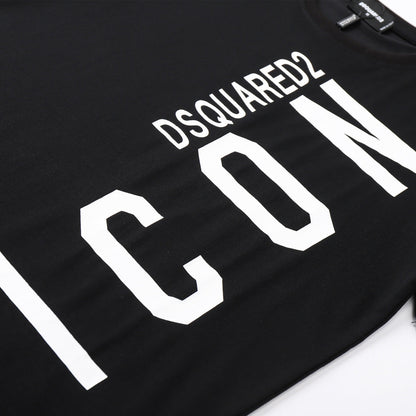 Dsquared2 ICON Logo Cotton T-Shirt – 100% Cotton Unisex Tee | Black & White