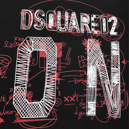 Dsquared2 Graffiti ICON Cotton Sweatshirt — The ICON, Spray-Painted.