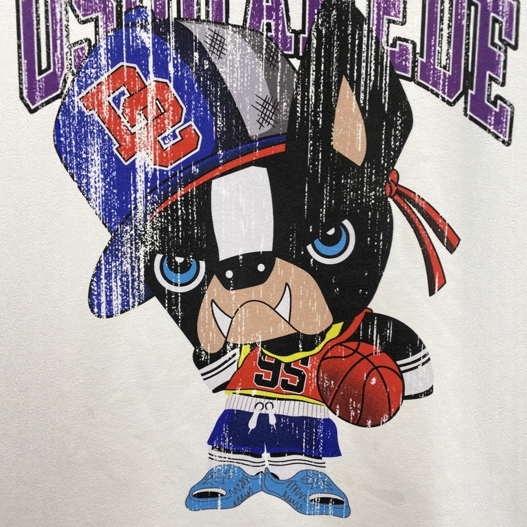 Dsquared2 Basketball Dog Cotton Sweatshirt — Canada's Game. Dsquared2's Dog.