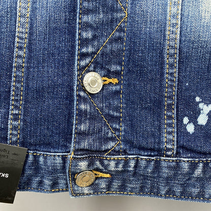 Dsquared2 All-Over Spots Slim Denim Jacket — Premium IV.