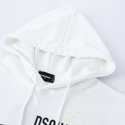 Dsquared2 Colorful Paint ICON Hoodie — Premium Cotton Streetwear