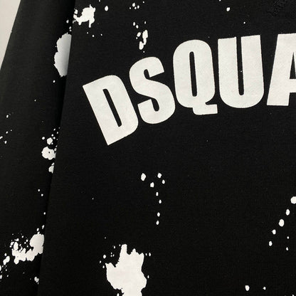 Dsquared2 Paint Logo Cotton Sweatshirt — Street Art Meets Italian Craft