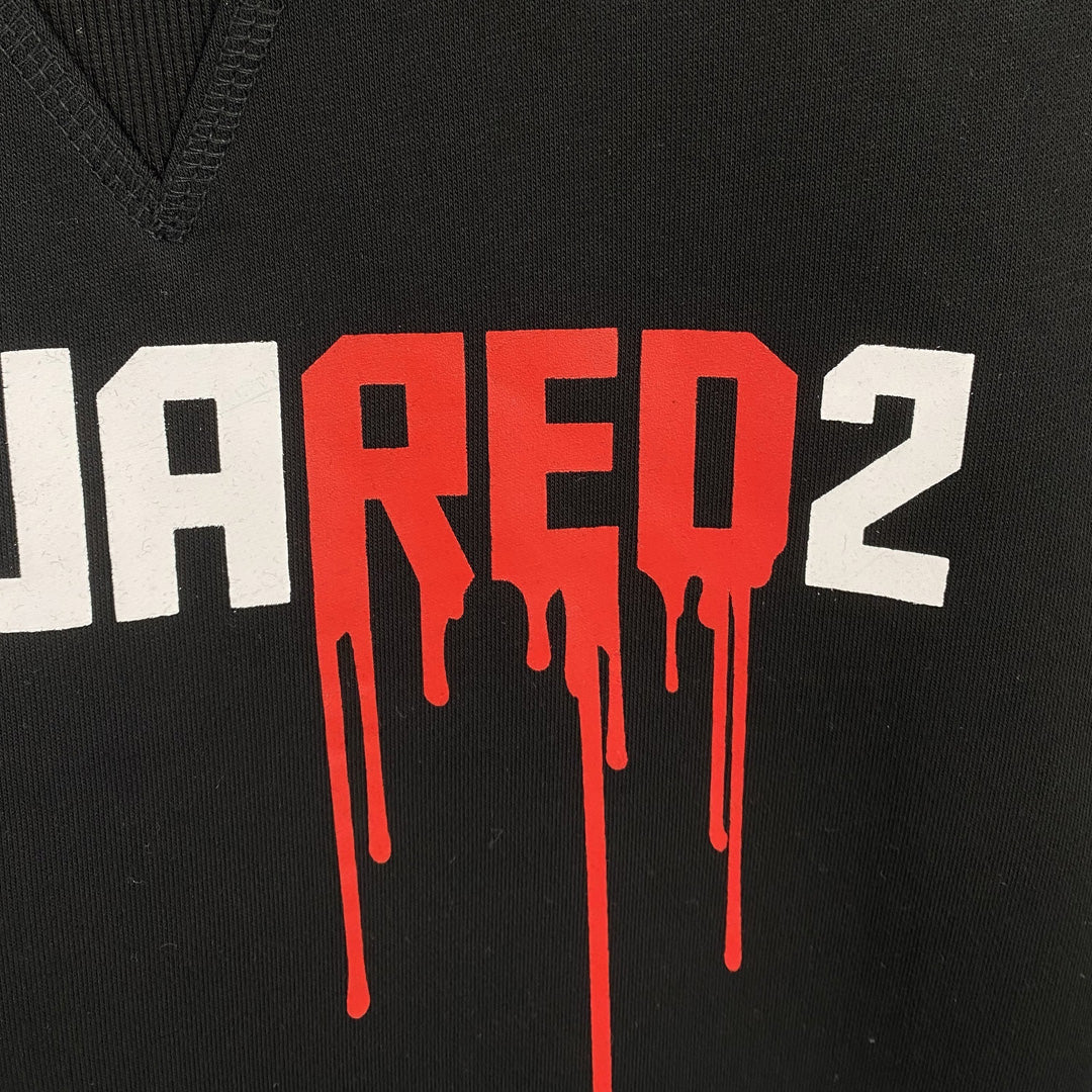 Dsquared2 Blood Logo Cotton Sweatshirt — Rebellion Refined in Cotton