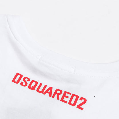 Dsquared2 Maple Leaf II Cotton T-Shirt – 100% Cotton Unisex Tee | Black & White