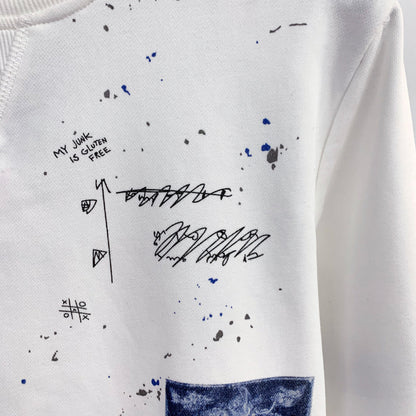 Dsquared2 Graffiti Poster Cotton Sweatshirt — Wear the Wall, Own the Street