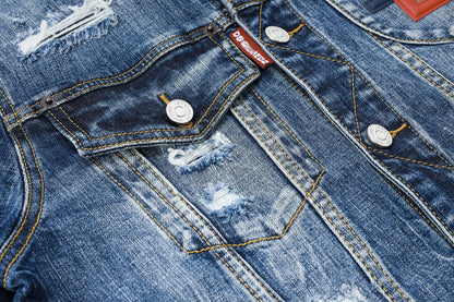Dsquared2 All-Over Spots Slim Denim Jacket — The Original.