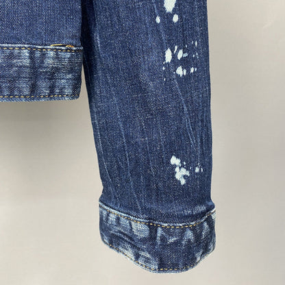 Dsquared2 All-Over Spots Slim Denim Jacket — Premium IV.