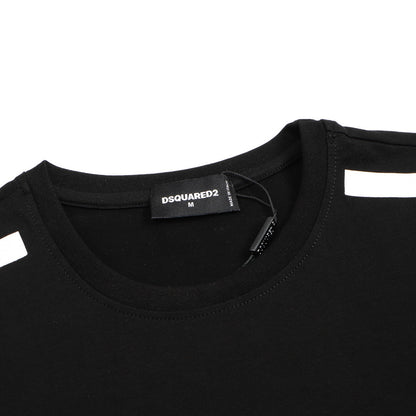 Dsquared2 Shoulder Strap Cotton T-Shirt – 100% Cotton Unisex Tee | Black & White
