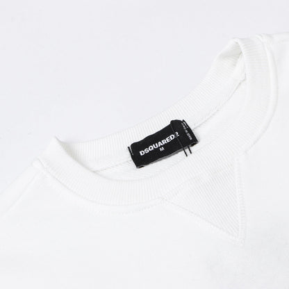 Dsquared2 Silver ICON Cotton Sweatshirt — The ICON, Elevated in Silver.