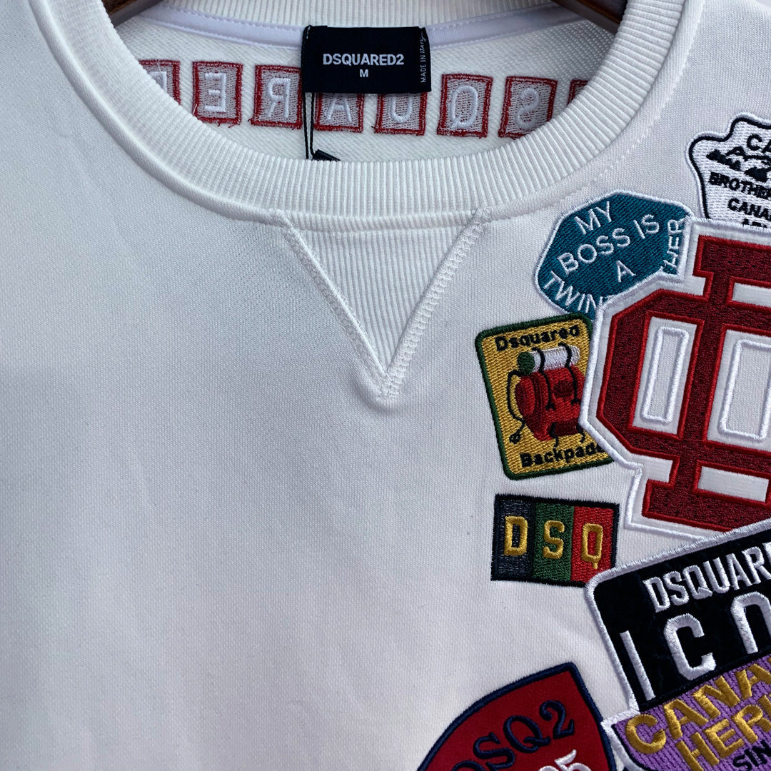 Dsquared2 Embroidery Stamp Cotton Sweatshirt — Certified by Thread, Sealed in Style