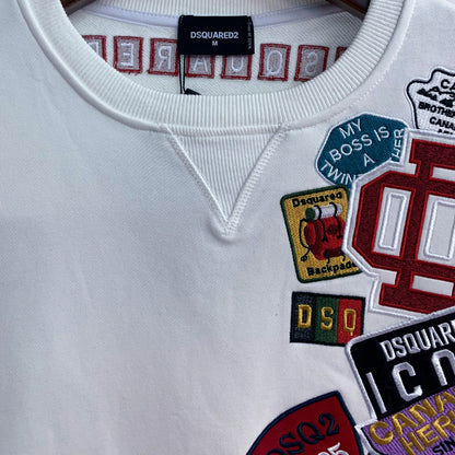 Dsquared2 Embroidery Stamp Cotton Sweatshirt — Certified by Thread, Sealed in Style