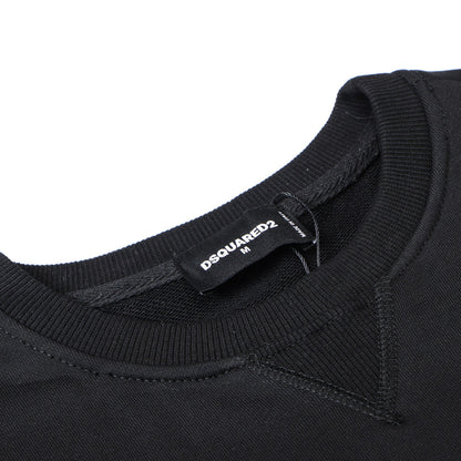 Dsquared2 Diagonal Logo Cotton Sweatshirt — Off-Axis. On Point.