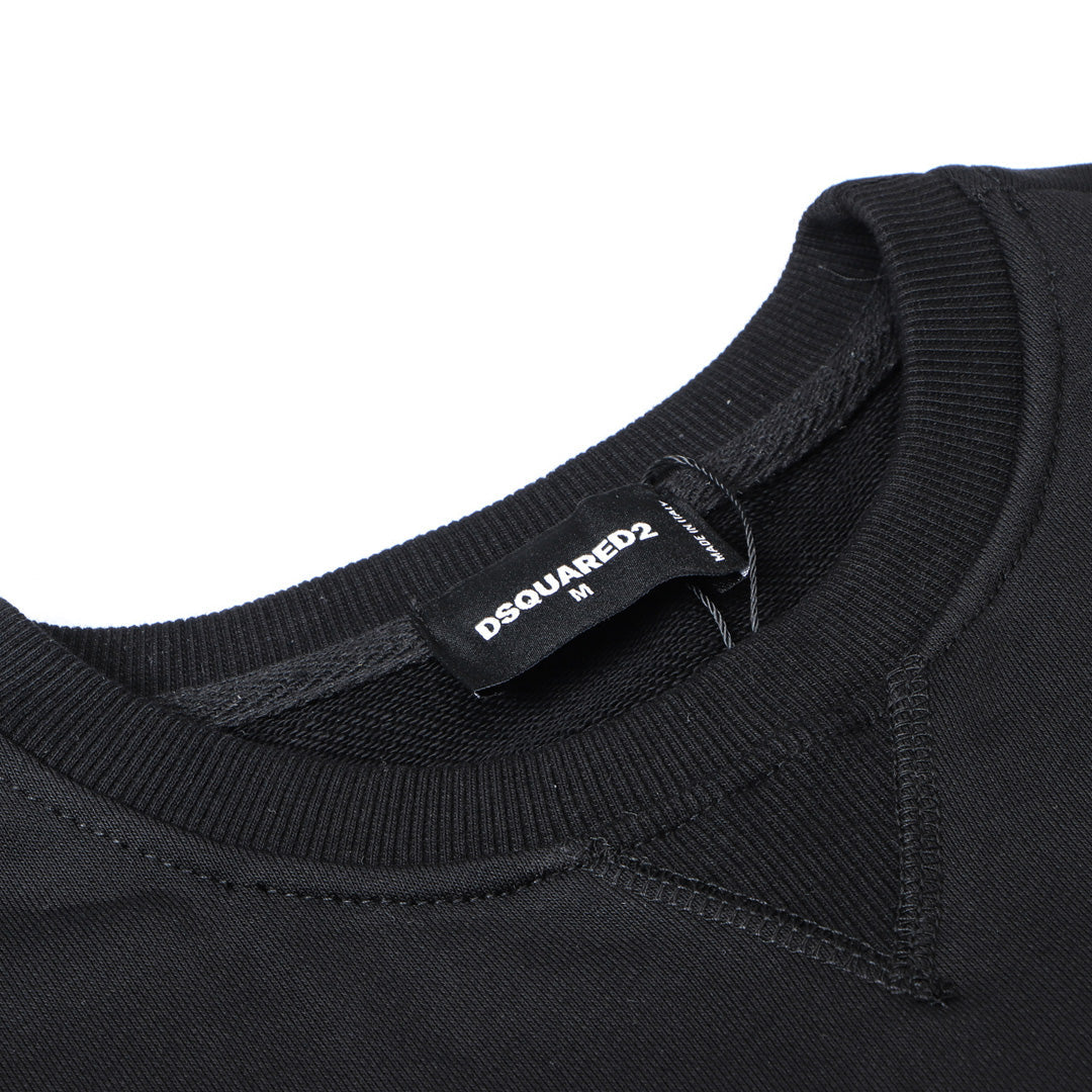 Dsquared2 D2 Logo Cotton Sweatshirt — Two Characters. Infinite Recognition.