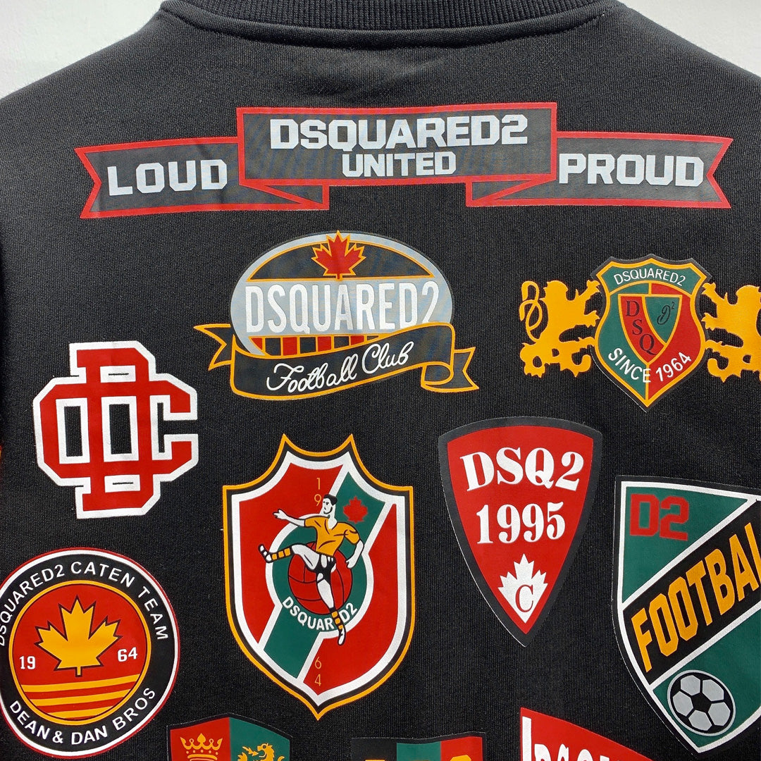 Dsquared2 Stamp Cotton Sweatshirt — Archive Aesthetic, Luxury Craft