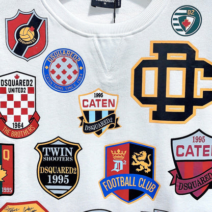 Dsquared2 Stamp Cotton Sweatshirt — Archive Aesthetic, Luxury Craft