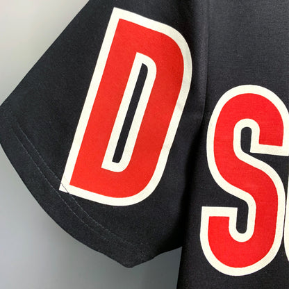 Dsquared2 Maple Leaf Cotton T-Shirt – 100% Cotton Unisex Tee | Black & White