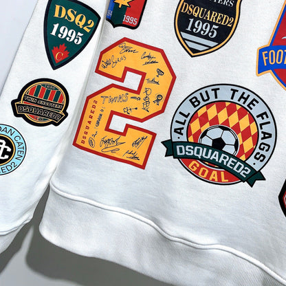 Dsquared2 Stamp Cotton Sweatshirt — Archive Aesthetic, Luxury Craft