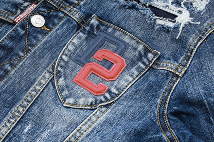 Dsquared2 All-Over Spots Slim Denim Jacket — The Original.