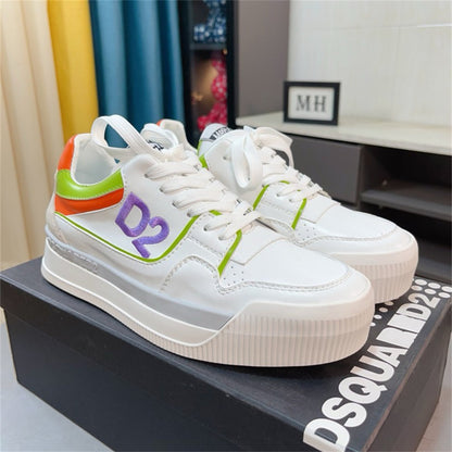 Dsquared2 D2 Logo Sneakers — Gray & Yellow | EU 38–46