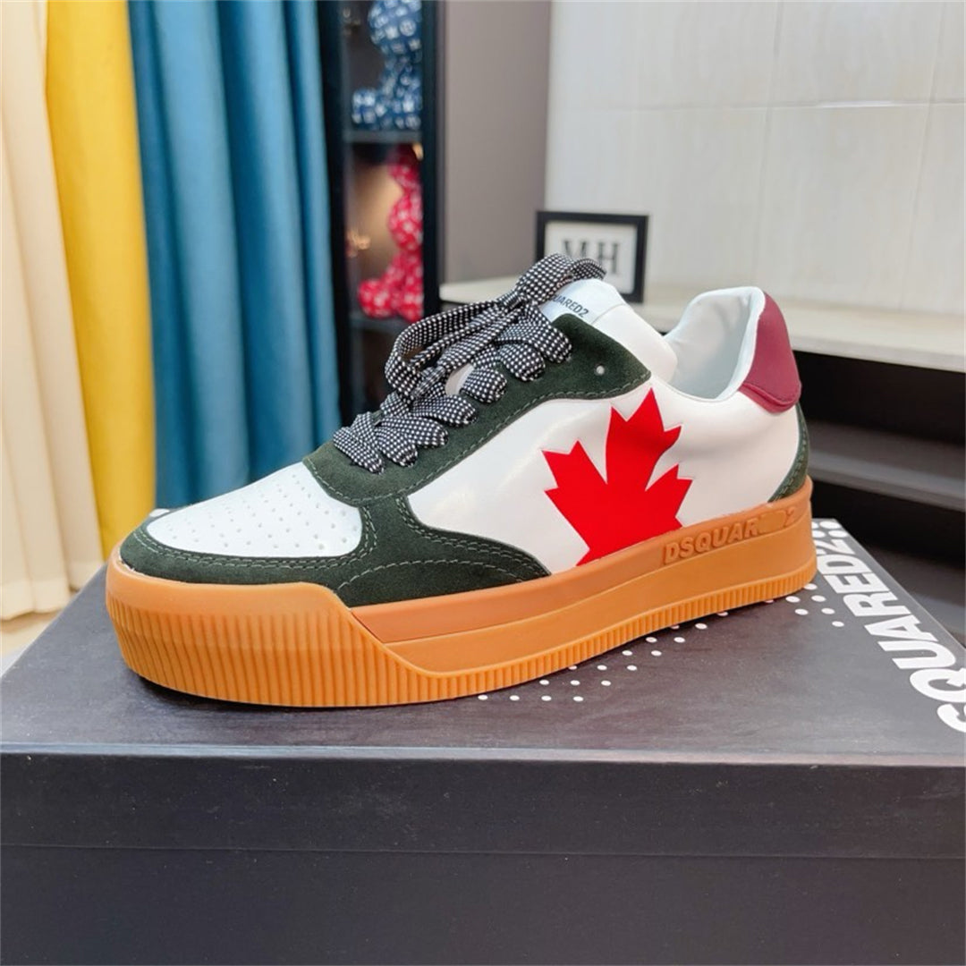 Dsquared2 Maple Leaf Sneakers — Red & Green | EU 38–46