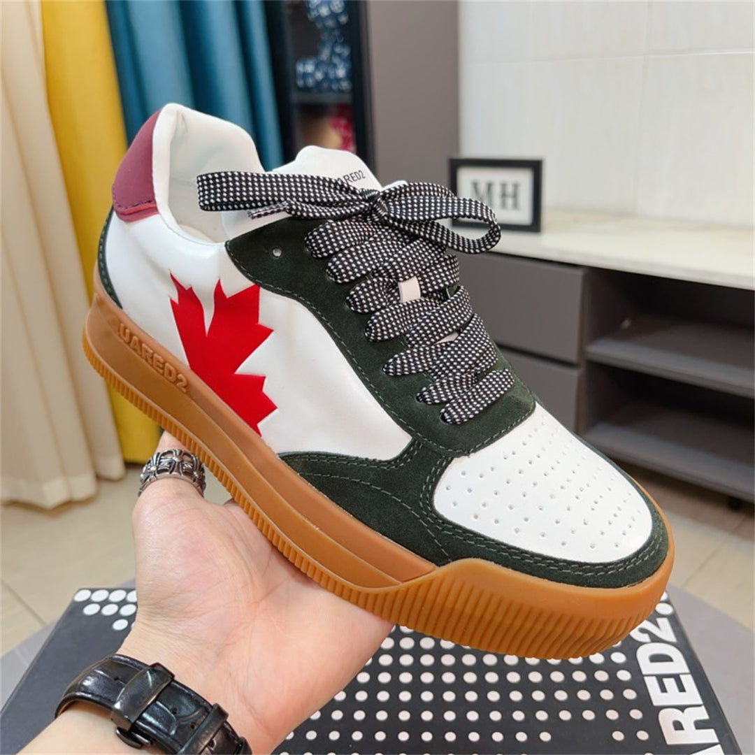 Dsquared2 Maple Leaf Sneakers — Red & Green | EU 38–46