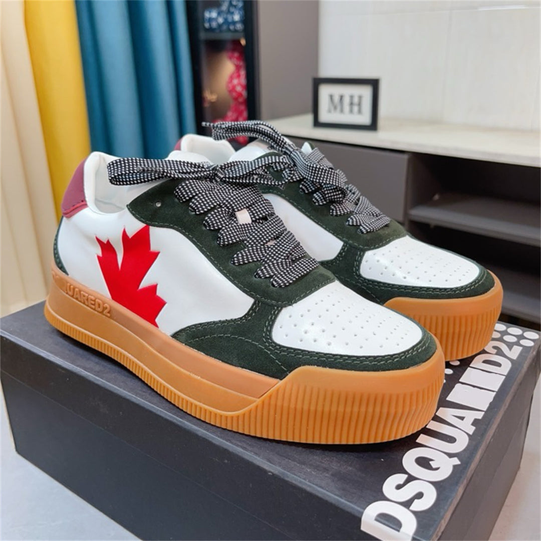 Dsquared2 Maple Leaf Sneakers — Red & Green | EU 38–46
