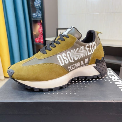 Dsquared2 Maple Leaf Sneakers — White, Black, Green & Black Gold | EU 38–45