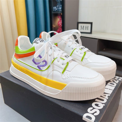 Dsquared2 D2 Logo Sneakers — Gray & Yellow | EU 38–46