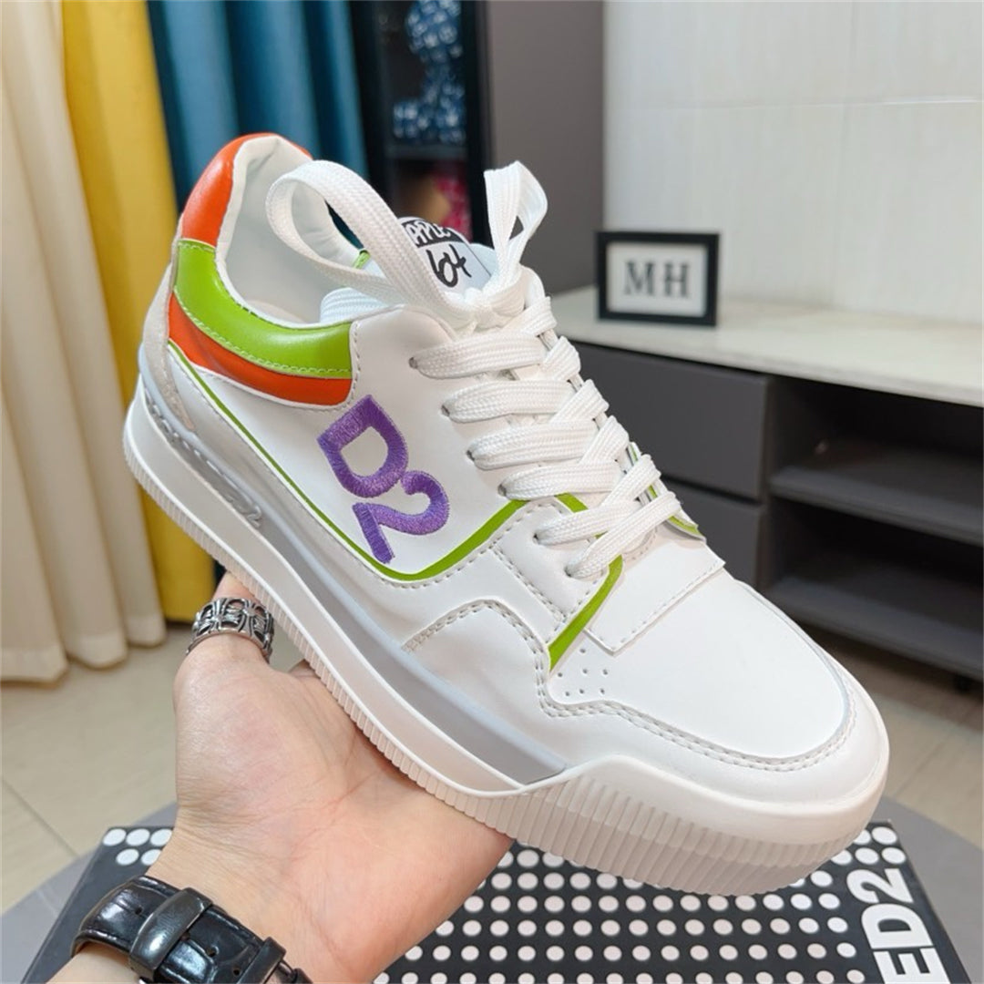 Dsquared2 D2 Logo Sneakers — Gray & Yellow | EU 38–46