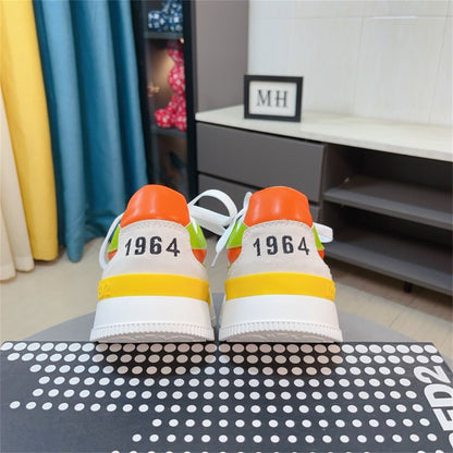Dsquared2 D2 Logo Sneakers — Gray & Yellow | EU 38–46