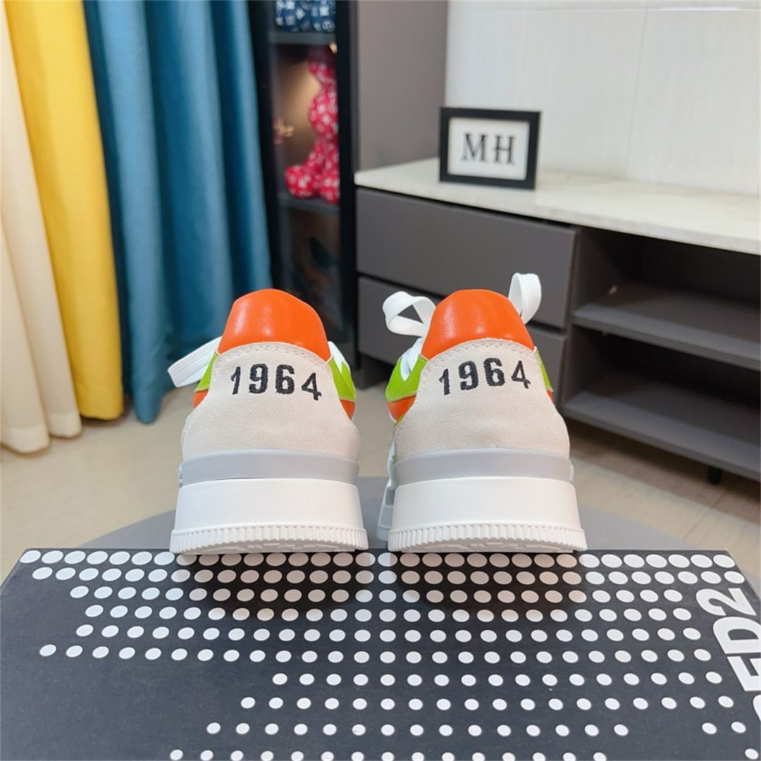 Dsquared2 D2 Logo Sneakers — Gray & Yellow | EU 38–46
