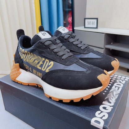 Dsquared2 Maple Leaf Sneakers — White, Black, Green & Black Gold | EU 38–45